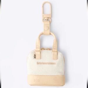 BEIS Beige Mini Micro Weekender Bag Charm